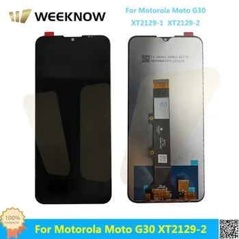 Для Motorola Moto G30 XT2129-1 ЖК-дисплей с Сенсорным экраном Дигитайзер В Сборе Для Motorola Moto XT2129-2 Запасные Части для ЖК-дисплея