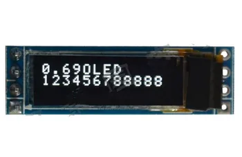 0,69 дюймовый 4PIN белый OLED-модуль SSD1306 Drive IC 96 * 16 Интерфейс I2C IIC