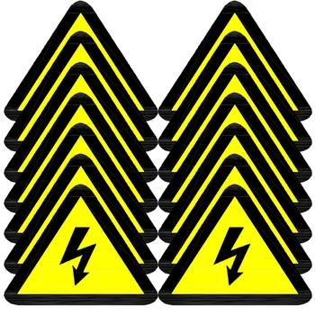 Наклейки с логотипом, Предупреждающие об опасности поражения электрическим током, этикетка с предупреждением о высоком Напряжении, знаки опасности