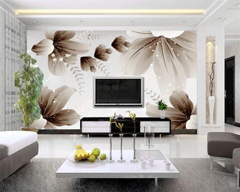 Пользовательские фотообои современные 3D настенные обои цветочный дизайн спальни офиса гостиной обои фреска Beibehang