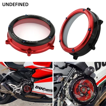 Прозрачная Крышка Сцепления Защита двигателя для Ducati 1199 Panigale ABS 959 1299 R S 12-2019 Anniversario Tricolore Final Edition