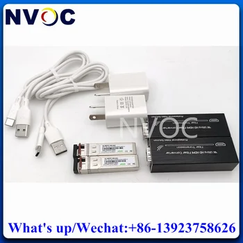 1Ch Micro Mini 4K * 2K @ 30Hz HDMI Волоконно-оптический Преобразователь Удлинитель С 10G SM BIDI 20KM LC SFP Модулем Трансивер, USB Зарядное устройство