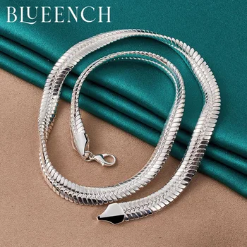 Blueench, грубая цепочка из стерлингового серебра 925 пробы, мужские и женские рождественские элегантные украшения