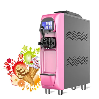 Машина для производства мороженого с розовым сенсорным экраном и мягкой подачей шоколада Производительностью 18 л /ч, Коммерческие Автоматические машины для производства мороженого