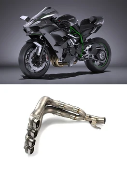 HMD Титановая выхлопная система мотоцикла, производительность Catback Для Kawasaki Ninjia H2, Глушитель гоночной трубы
