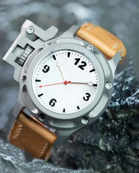Мужские часы Hruodland, лимитированная серия, Титановые большие спортивные часы, Сапфировое стекло, Швейцарский Импортный механизм SW200, наручные часы