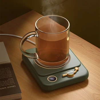 Электрический подогреватель кофейных чашек, 3 настройки передач, Сохраняющие чай с молоком теплым, Автоматическое отключение подогрева посуды для дома
