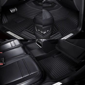 Автомобильные коврики из искусственной кожи на заказ для Jeep Liberty 2002-2010 года выпуска Детали интерьера Автомобильные аксессуары Ковер