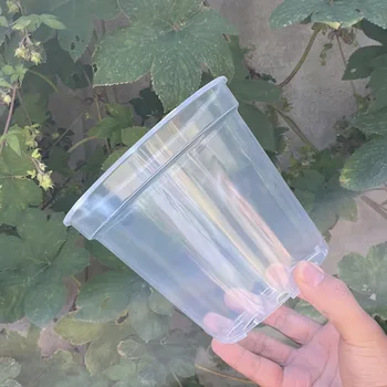 5 шт. Пластиковый Горшок для цветочных растений Прозрачный Пластиковый Горшок для орхидей С Отверстиями для садовых принадлежностей
