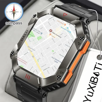 Для Huawei Военные Уличные Мужские Смарт-часы Compass GPS Отслеживание Погоды AI Voice 100 + Спортивных режимов 620 мАч SmartWatch New 2023