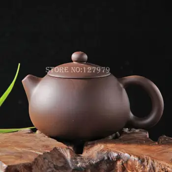 Чайник из натуральной исинской глины, горшок из рудной фиолетовой глины, чайник 200 мл, пуэр, улун, чайный сервиз, высококачественная акция ~