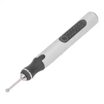 Электрическая гравировальная ручка, Серебряный Мини-электрический гравер, 5000-18000 об/мин, безопасный Легкий вес для снятия заусенцев с отливок под давлением для