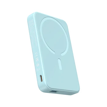 Беспроводной Магнитный Блок питания 5000 мАч Портативный Power Bank Type C Быстрое Зарядное Устройство Встроенный Кабель Для iPhone 14 13 Xiaomi Battery Pack