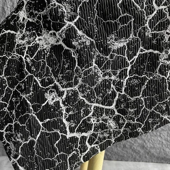 Ткань Шириной 155 см x 50 см, Черно-Серая Плиссированная Жаккардовая Текстура С Неправильным Рисунком, Высококачественное платье 