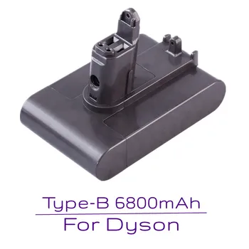 Сменный Аккумулятор для Электроинструмента Пылесоса 22,2 В 6800 мАч Для литий-ионной батареи Dysons DC35 DC31/34/35/44/45 Тип B