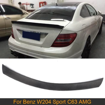 Спойлер Заднего Багажника из Углеродного Волокна для Mercedes Benz W204 C204 C63 AMG C200 C250 C300 2-Дверное Купе 2008-2014