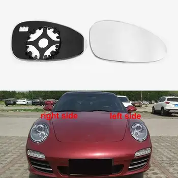 Для Porsche 911 2008 2009 2010 2011 Автомобильные аксессуары Внешние отражающие линзы заднего вида, стеклянные линзы бокового зеркала с подогревом