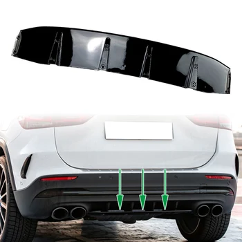 Диффузор Заднего Бампера Автомобиля, Нижняя Накладка, Глянцевая Черная Накладка Для Губ Mercedes Benz GLA Class H247 2020 + ABS Пластик