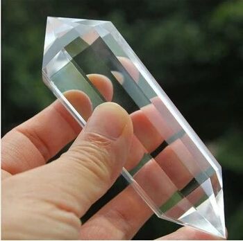 100 мм-110 мм Натуральный прозрачный кварцевый кристалл VOGEL Style DT точечный целебный