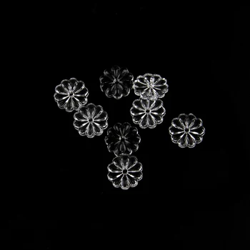 15-60 мм Прозрачная розетка из цветочных бусин, Хрустальные призмы, Подвесная люстра, Детали для штор, свадебные украшения