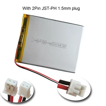 3,7 V 3500 mAh 12,95Wh 407288 Литий-полимерная Аккумуляторная батарея Li Lithium Lipo JST 2pin 1,5 2,0 2,54 мм Разъем Для планшетного ПК с GPS