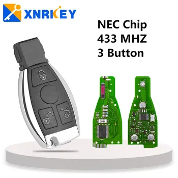 XNRKEY 3 Кнопки NEC Дистанционный Автомобильный Ключ 433 МГц для Mercedes Benz C E S Class CLS W166 W169 W203 W204 W210 W211 W118 W171 W172 W220