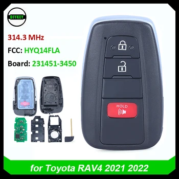 DIYKEY 231451-3450 Смарт-ключ для Toyota RAV4 2021 2022 Бесконтактный Брелок HYQ14FLA 314,3 МГц 89904-47790