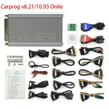 Carprog V10.93 Car Prog V8.21 Полные Адаптеры Онлайн-Программатор Для Радио-подушки безопасности, Приборной панели IMMO, Авторемонта, чип-тюнинга ECU