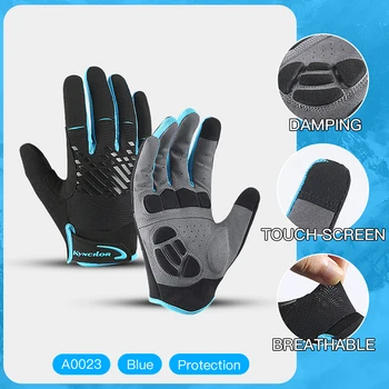 Мотоциклетные сенсорные дышащие амортизирующие перчатки для верховой езды с полными пальцами, перчатки для верховой езды, спортивные перчатки, уличное снаряжение для мотоциклов