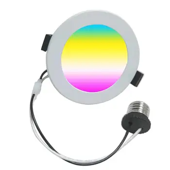 Tuya Zigbee Умный светодиодный светильник WC, потолочный Точечный светильник для туалета, RGB + CW, Затемняющий светильник 6 Вт/9 Вт, умная лампа, Работающая с Alexa