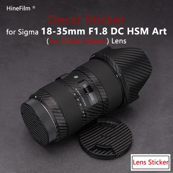 защитная пленка для объектива 1835art для объектива Sigma 18-35 мм F1.8 Art DC HSM для Canon Премиум-класса, защитная наклейка для кожи
