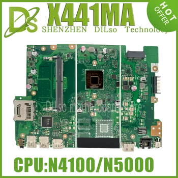 KEFU X441MB Материнская плата Для ноутбука Asus X441M X441MA A441M Материнская плата для ноутбука с процессором Intel Celeron 4 Core N4100 N5000 UMA V2G