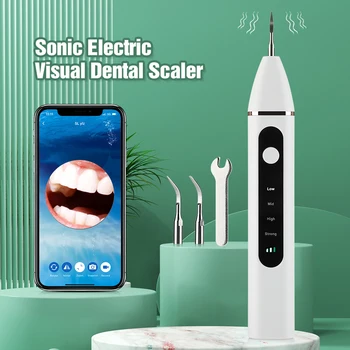 Интеллектуальный WIFI Визуальный устранитель зубного камня Звуковой Скалер для чистки зубов Отбеливание зубов Удаление зубного налета Tartaro Remover