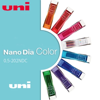 Japan Uni Nano Dia Color 0,5-202NDC Цветные механические Карандашные Грифели для Заправки 0,5 мм Письменных принадлежностей 202NDC Канцелярские принадлежности
