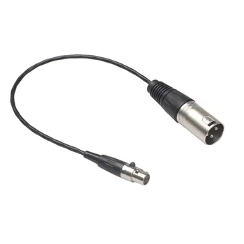 XLR Микрофонный кабель от мужчины к женщине 3-Контактный Карманный аудиокабель для кинокамеры 4k 6K 0,3 м Штекерные Разъемы Звуковой кабель MP3 MP4