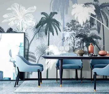 beibehang Пользовательские тропические растения чаща кокосовых пальм обои для гостиной диван телевизор фон настенной росписи 3D настенные обои