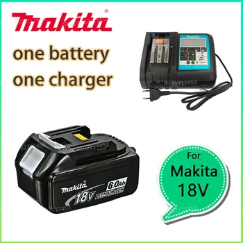 Makita 100% Оригинальный 18V 6.0Ah Со Светодиодной литий-ионной Сменной Батареей BL1860B BL1850 BL1860 Makita Аккумуляторная Батарея для электроинструмента