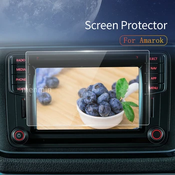 Автомобильная наклейка-протектор экрана Для Carplay VW Amarok 2016 2022 Дисплей Из закаленного стекла Защитная пленка Навигационный Аксессуар 6,3 дюйма
