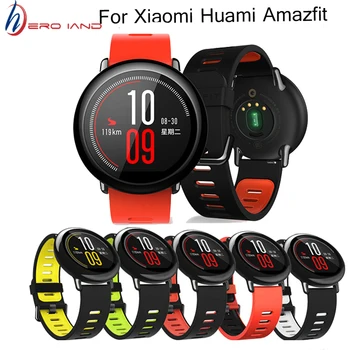 Для Amazfit Acessorios Спортивный силиконовый ремешок для Xiaomi Huami Amazfit Pace Smart Watch Сменный ремешок Smartwatch Correa