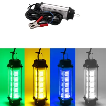 120 Вт высокомощные светодиодные фонари для подводной рыбалки, светильник для сбора кабелей 12 В 5 М, Водонепроницаемый светильник для рыбалки