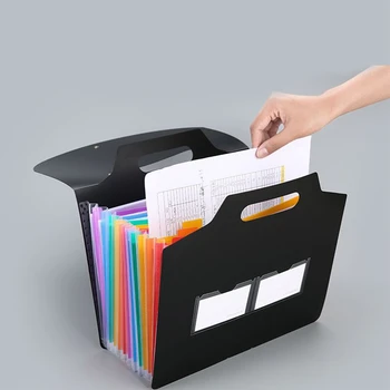 Пластиковый Портативный Расширитель папки для файлов, Кошелек, Органайзер для сортировки файлов, Офисная сумка для хранения, Папки для хранения Продуктов