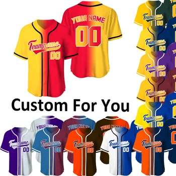 Изготовленные на заказ Бейсбольные Майки Мужская Рубашка Сублимационные Заготовки Команда/Название Бейсбольные Тренировочные Футболки Спортивная форма Мужская Одежда Больших Размеров