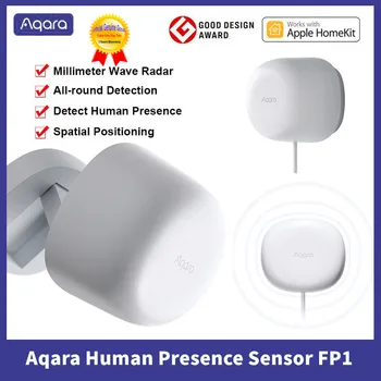 Датчик присутствия человека Aqara FP1 Zigbee 3.0 С высокой точностью Определяет присутствие тела по всему периметру для поддержки умного дома Apple Homekit
