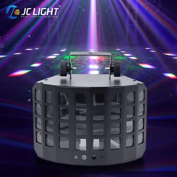 150 Вт Мини 4-слойный светодиодный светильник в виде бабочки DMX512, лучовое освещение для стробоскопической дискотеки, DJ-вечеринки, танцевального клуба, свадебных сценических огней