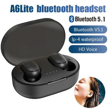 Беспроводные наушники A6Lite TWS Bluetooth 5,0 Наушники Гарнитура HD Voice Спортивные Мини наушники Для смартфона iPhone Xiaomi Redmi