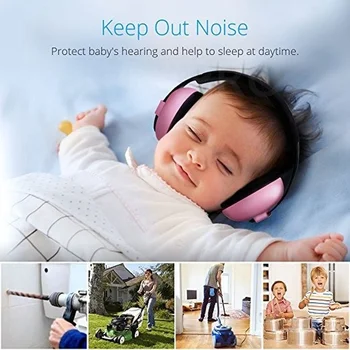 Звуконепроницаемые и защитные наушники для защиты слуха ребенка, Шумоподавляющая защита ушей, детские наушники от ветра и шума