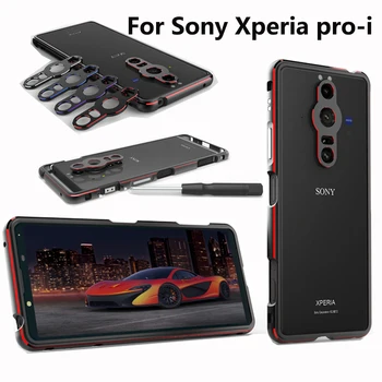 Бампер для Sony Xperia Pro-I Ультратонкий алюминиевый Металлический Каркас Чехол для Sony Xperia Pro I XQ BE62 Чехол с Защитой объектива камеры