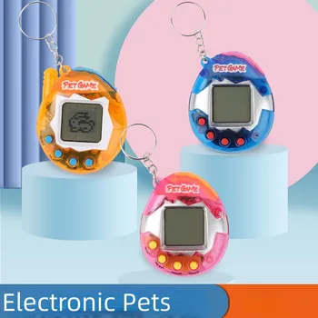 3шт Прозрачные Электронные Домашние животные Тамагочи 90-х Ностальгические 168 Домашних животных В Одном Виртуальном Кибер-Цифровом Игрушечном Питомце Pixel Funny Play Toys