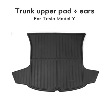 Tesla Модель Y TPE Автомобильный Коврик для багажника, Передний запасной коврик, Аксессуары для модификации