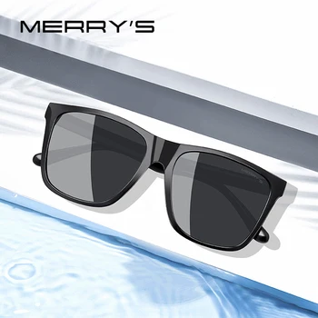 MERRYS DESIGN Мужские Поляризованные Солнцезащитные Очки Мужские Оттенки Для Вождения Классические Солнцезащитные Очки Для Мужчин Spuare Mirror Летние UV400 Oculos S3007